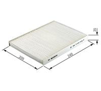 Bosch Car Cabin Filter R2409 (1987432409) - Activated Carbon