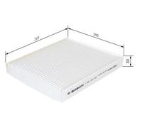 Bosch Cabin Air Filter M2053 (1 987 432 053) - Pollen/Dust Filter