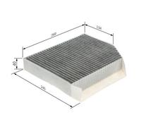 Pollen / Cabin Filter fits MERCEDES C200 1.5 2.0 1.6D 2013 on Bosch A2058350047