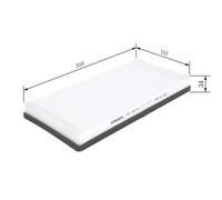 BOSCH Cabin Filter for Peugeot 406 HDi 2.2 Litre March 2000 to March 2004