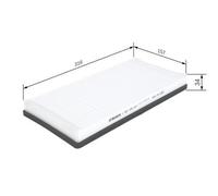 BOSCH Cabin Filter for Peugeot 406 HDi 2.2 Litre March 2000 to March 2004