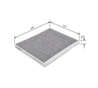 Bosch Car Cabin Filter R2537 - 1987432537