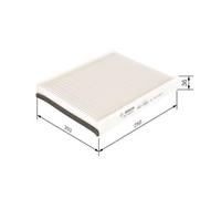 Bosch M5018 Standard Cabin Filter, Replacement Filter - Filters Pollen and Dust for Cleaner Air Inside the Vehicle