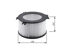 Cabin filter Particulate Filter 1 987 432 056 BOSCH for VW TRANSPORTER Mk IV Van