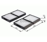 Bosch Cabin Filter LHD RHD Width 150mm 1987432159