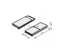 Cabin filter Particulate Filter 1 987 432 163 BOSCH for MAZDA 5 3 3 Saloon