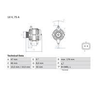 BOSCH 0 986 042 191 Alternator