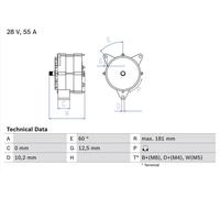 Bosch Reman Alternator (HGV) 3741