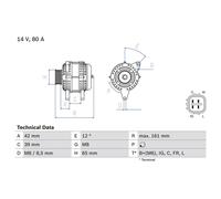 BOSCH 0 986 080 570 Alternator