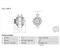 BOSCH 0 986 047 690 Alternator