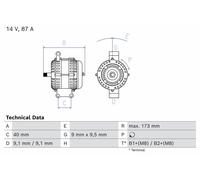 BOSCH 0 986 042 720 Alternator