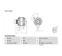 BOSCH 0 986 046 110 Alternator