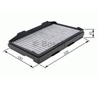 Bosch 1 987 432 208 Interior Air Filter Fits Renault Trafic II 2.5 dCi 135