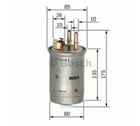 BOSCH CAR FUEL FILTER N6357 - 0450906357