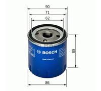 Bosch Car Oil Filter P3353 (0451103353) - Spin-on, Fits Jeep & Renault