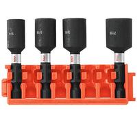 BOSCH CCSNSV17804 4-Piece Assorted Set 1-7/8 In. Impact Tough Nutsetters with Clip for Custom Case System
