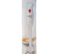 Bosch Hausgeräte CleverMixx MSM14000 hand blender, removable mixer foot, ergonomic handle, lightweight housing, 4-blade knife, easy cleaning, 400 W, white/red