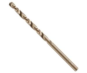 BOSCH CO2137B 1-Piece 5/32 In. x 3-1/8 In. Cobalt M42 Metal Drill Bit with Three-Flat Shank for Drilling Applications in Stainless Steel, Cast Iron, Titanium, Light-Gauge Metal, Aluminum