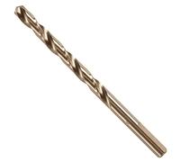 BOSCH CO2143B 1-Piece 1/4 in. x 4 in. Cobalt M42 Metal Drill Bit with Three-Flat Shank for Drilling Applications in Stainless Steel, Cast Iron, Titanium, Light-Gauge Metal, Aluminum