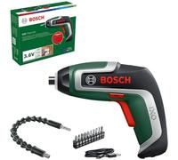 Bosch Compact Cordless Screwdriver IXO Flexi Set (for Flexible Screwdriving; 7th Generation; 3.6V; 2.0Ah; with Flexible Extention and Micro USB Cable; Bends Up to 180°; 10x Bits)