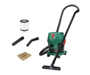 Bosch Corded Vacuum Cleaner PAS15-200 (Extension Pipes (Plastic), Suction Hose 2.2 m, Handle/Elbow Pipe, Floor and Crevice nozzles, Paper Bag (FSC), Cartridge Filter)