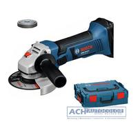 Bosch Cordless Angle Grinder GWS 18 V-LI + SDS-Clic Nut with L-Boxx / Solo Blue