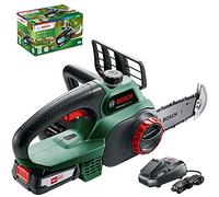 Bosch Cordless Chainsaw UniversalChain 18 (battery 2.5 Ah, charger, SDS system, blade length: 200 mm, 18 Volt System, in carton packaging)