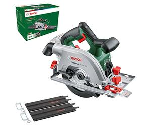Bosch Cordless Circular Saw UniversalCirc 18V-53 (Precise Sawing in Any Wooden Material; Max. Cutting Depth 53 mm; 2-Piece Guide Rail Set; 18 Volt System; Without Battery) - Amazon Edition