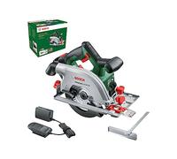 Bosch Cordless Circular Saw UniversalCirc 18V-53 (Precise Sawing in Wood; Max. Cutting Depth 53 mm; 18 Volt System; 1x 2.5Ah Battery and Charger)