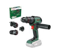 Bosch Cordless Combi Drill AdvancedImpact 18V-80 QuickSnap (for Drilling and Screwdriving; 18V System; Brushless; 82 Nm; 13mm Drill Chuck; Auxiliary Handle; Without Battery)