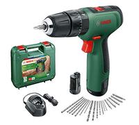 Bosch Cordless Hammer Drill EasyImpact 1200 (2X Batteries, 12 Volt System, 19 Accessories, in Carrying case)