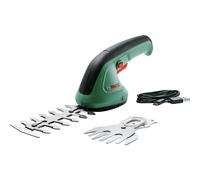 Bosch Cordless Hedge Trimmer and Grass Shear - EasyShear (Integrated 3.6V, Battery runtime: 40 min, Blade Length: 12cm (Shrub) / 8cm (Grass)