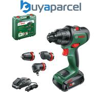 Bosch ADVANCEDIMPACT P4A 18v Cordless Combi Drill and Attachments 1 x 2.5ah Li-ion Battery Charger Case