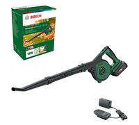 Bosch Cordless Leaf Blower UniversalLeafBlower 18V-130 (for Fast and Easy Outdoor Clearing; 18 Volt System; 1x 2.5Ah Battery and Charger)