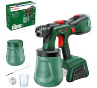 Bosch Cordless Paint Sprayer AdvancedSpray 18V-500 (for Dispersion/Latex Paints, Varnishes & Lacquers; 3m²/min; 2X 1200ml Container; 18V System; Without Battery)