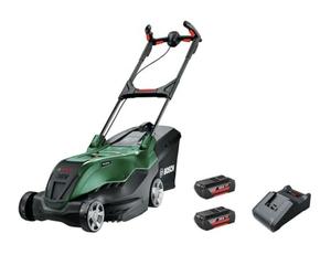 Bosch cordless, powerful lawnmower AdvancedRotak 36V-40-650 (for mowing the lawn; 36V system; Cutting width: 40 cm; tool kit, with battery and charger)