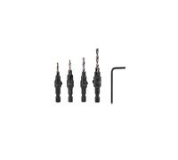 Bosch Countersink Drill Bit, 4 Pieces Hex Shank HSS Drill Bits Set Screw Reaming Drill #6#10#13#16 Countersink Drill Bit for Woodworking Tool