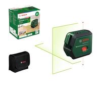 Bosch Cross line Laser AdvancedLevel 2G (self-Levelled Laser Cross, Green Laser, 3,6 V Li-Ion Battery with USB-C in-Tool Charging, in Cardboard Box)