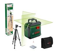Bosch ADVANCEDLEVEL 360 Self Levelling Cross Line Green Laser Level Tripod Set