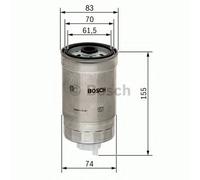 BOSCH 1457434025 Fuel Filter For INTERNATIONAL HARV. MAN SCANIA VOLVO VW CASE IH
