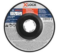 BOSCH CWX27M500 5 in. x .098 in. X-Lock Arbor Type 27A (ISO 42) 30 Grit Metal Cutting and Grinding Abrasive Wheel