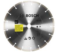 BOSCH DB1241S 12 in. Standard Segmented Rim Diamond Blade with 1 in. Arbor for Universal Rough Cut Wet/Dry Cutting Applications in Pavers, Soft Brick, Concrete/Block
