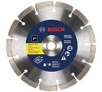BOSCH DB741C 7 in. Premium Segmented Rim Diamond Blade with 5/8 in., 7/8 in. Arbor for Universal Rough Cut Wet/Dry Cutting Applications in Concrete, Brick, Block