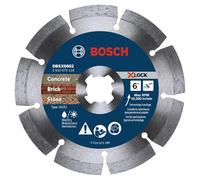 BOSCH DBSX0602 6 in. X-Lock Premium Segmented Rim Diamond Blade | 5X Faster Change, Max Durability | Reinforced Concrete, Stone | X-Lock & Standard Angle Grinders