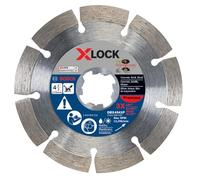 BOSCH DBX4541P 4-1/2 In. X-LOCK Premium Segmented Rim Diamond Blade Compatible with 7/8 In. Arbor for Application in Concrete, Brick, Block