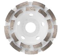 BOSCH DCDR04501 4-1/2 in. Double Row Segmented Diamond Cup Wheel | Longer Life, Effective Grinding | Concrete, Mortar | Small Angle Grinders
