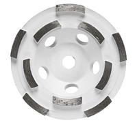 BOSCH DCDR04502 4-1/2 in. Double Row Segmented Hubbed Diamond Cup Wheel | Fast Material Removal | Concrete, Masonry | Angle Grinders