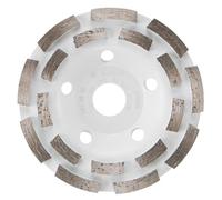 BOSCH DCDR0501 5 in. Double Row Segmented Diamond Cup Wheel | Longer Life, Effective Grinding | Concrete, Mortar | Small Angle Grinders
