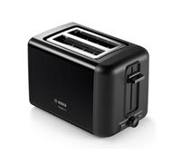 Bosch TAT3P423GB DesignLine Toaster, Stainless Steel, 970 W, Black