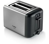 Bosch DesignLine 2-Slice Toaster, Stainless Steel, 970 W, Silver - TAT3P420GB